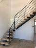 Escalier mtal et bois
